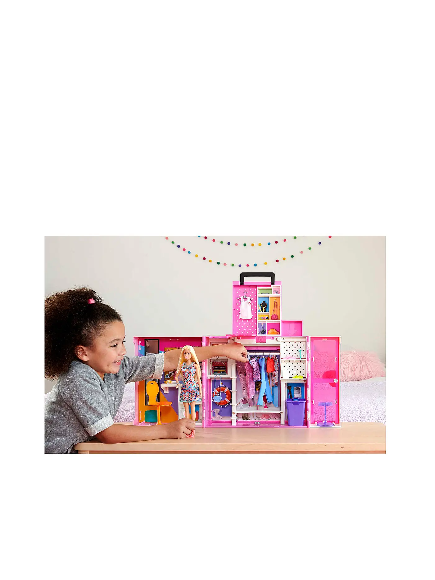 MATTEL | Barbie Traumkleiderschrank mit Puppe, Moden & Accessoires | 
